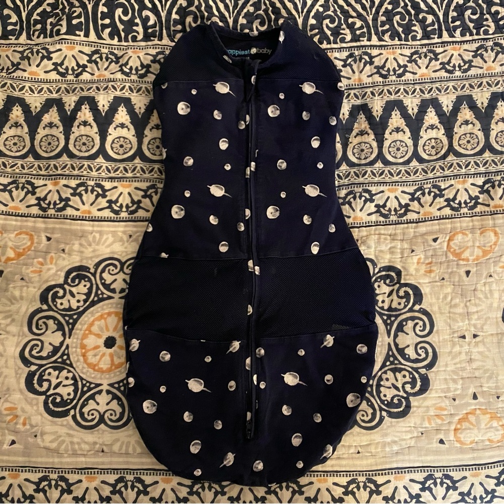 Happiest Baby Sleepea Swaddle in Navy, M